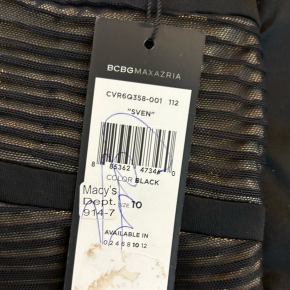 NWT BCBGmaxazria Sven Cross Strap Corseted Bandage Mini Dress - Picture 5 of 12